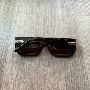 quay australia tell me more tortoise brown modern rectangle retro y2k sunglasses Quay_TellMeMore_CoffeeTortBrow  main image 3